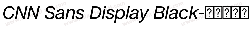 CNN Sans Display Black字体转换